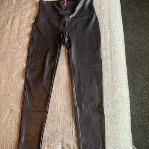 Faux leather leggings
